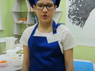 Камилла заняла 1 место в компетенции "Поварское дело"